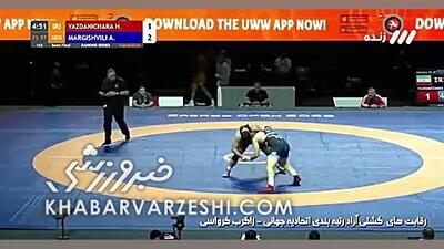  ویدیو| حسن یزدانی با پیروزی ۱۴-۴ فینالیست شد
