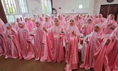  جشن تکلیف مهدوی دانش‌آموزان دختر لامرد