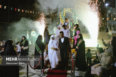  جشن ازدواج آسان ۲۵ زوج جوان در بندرعباس