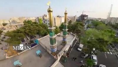  مسجدی که سوخت، اما سنگر باقی ماند