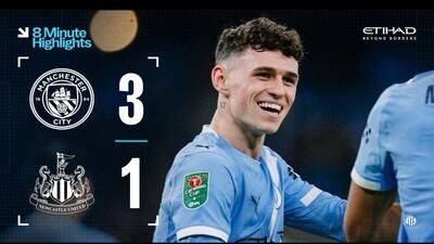 ویدیو| خلاصه بازی منچسترسیتی ۳ - نیوکاسل ۱/ رسیدن به فینال مثل آب خوردن - پارس فوتبال