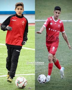 عکس| این بازیکن ستاره از کودکی پرسپولیسی بود - پارس فوتبال