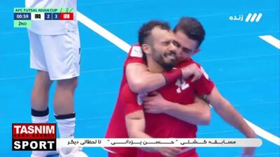  گل چهارم ایران به عراق توسط سالار آقاپور/ ایران 4 - 2 عراق