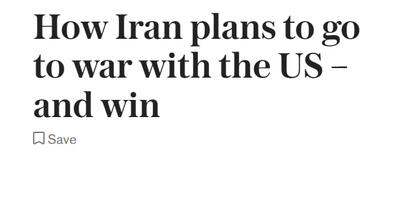 روایت دیلی تلگراف از راهبرد پنج مرحله ای تهران در قبال حمله احتمالی آمریکا