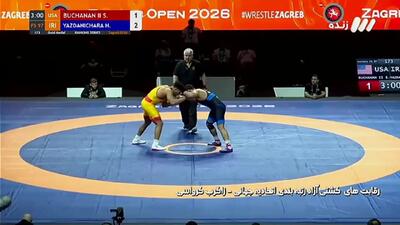  کشتی حسن یزدانی مقابل حریف آمریکایی در فینال مسابقات زاگرب را ببینید + ویدیوی کامل