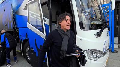 ورودکاروان استقلال به ورزشگاه شهدای شهر قدس