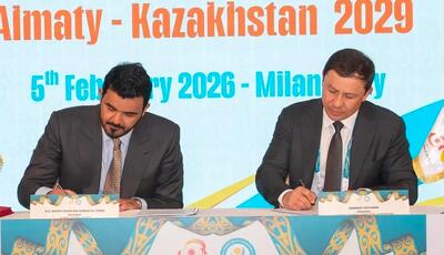  امضای قرارداد میزبانی بازی‌های زمستانی آسیایی ۲۰۲۹ آلماتی