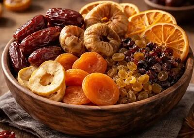  8 ترفند برای جلوگیری از چسبیدن میوه‌ های خشک به هم