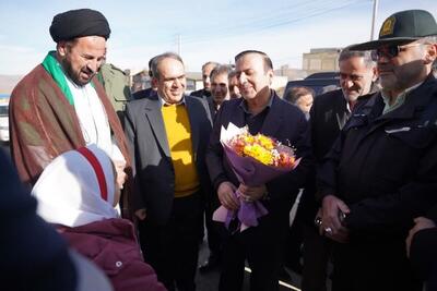  استاندار قزوین وارد شهرستان آوج شد