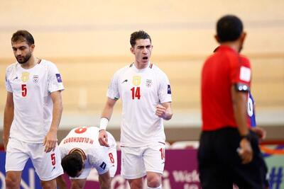  ایران با پیراهن سفید در فینال فوتسال آسیا