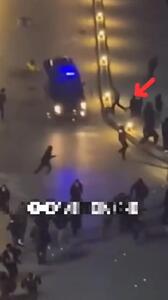  روایت فارس از زیر گرفتن معترضان توسط خودروی زرهی در اردبیل