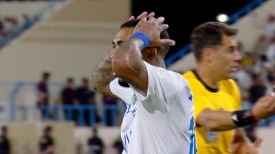  گل چهارم الهلال به الاخدود (مالکوم با پاس بنزما)