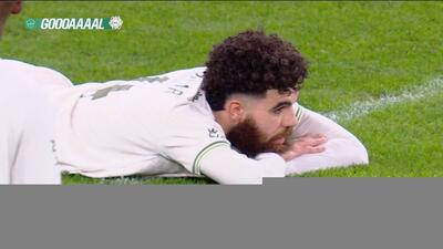 گل دوم الاهلی عربستان به الحزم (گل به خودی تنکر)