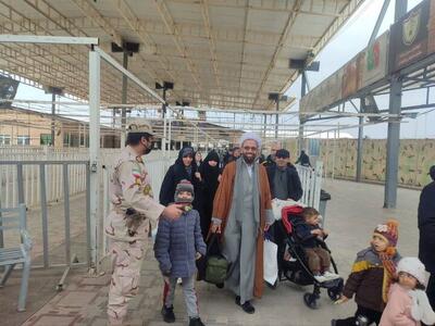  تردد ۵۰ هزار نفر از مرز مهران طی ایام نیمه شعبان