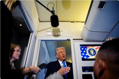  ترامپ در سفرهای خود در هواپیمای ریاست جمهوری نمی خوابد، پس چه می کند؟