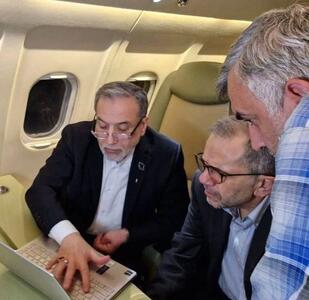  تصویری از هیئت مذاکره کننده عازم به عمان