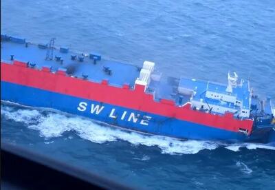  آتش‌سوزی در یک کشتی باریِ کره‌جنوبی