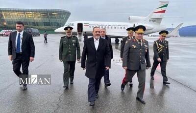  وزیر دفاع و پشتیبانی نیرو‌های مسلح وارد باکو شد