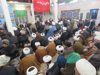  جشن نیمه شعبان و آئین عمامه گذاری طلاب در حسینیه دفتر آیت الله فاضل لنکرانی + تصاویر