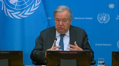  دبیرکل سازمان ملل از مذاکرات ایران و آمریکا در عمان استقبال کرد