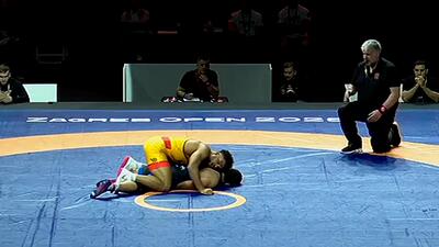  شکست سنگین حسن یزدانی در فینال زاگرب