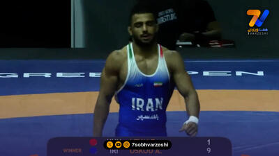  پیروزی قاطع علی اسکو مقابل حریف مجار و کسب طلای کشتی فرنگی