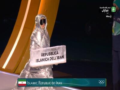  رژه کاروان ایران در افتتاحیه المپیک زمستانی 2026