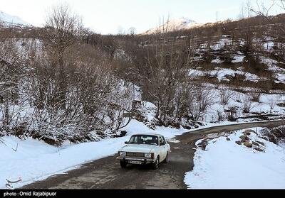  بارش برف در منطقه اشکورات گیلان