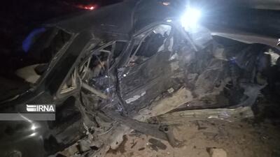  برخورد مرگبار یک دستگاه ایسوزو با خودروی پراید