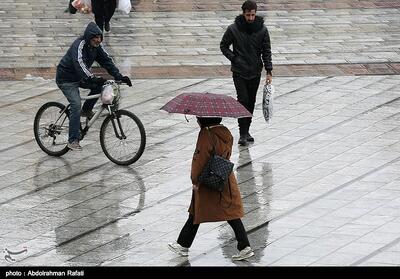  بارش برف در همدان