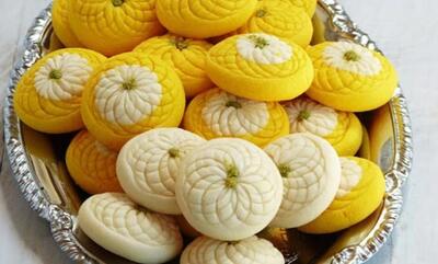  شیرینی برنجی با طعم هل و گلاب