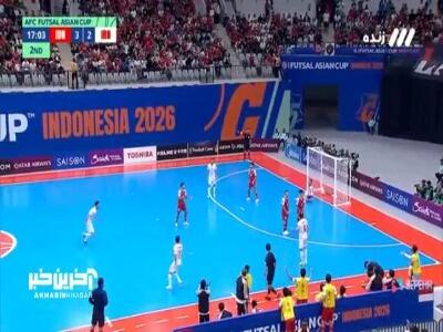  گل سوم فوتسال ایران به اندونزی توسط سعید احمدعباسی