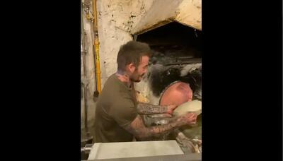  ستاره فوتبال در نقش شاطر: بکام دست به تنور شد