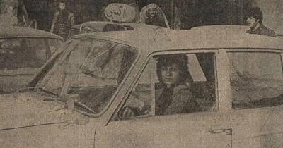  عکس اولین زنی که در تهران راننده تاکسی شد!