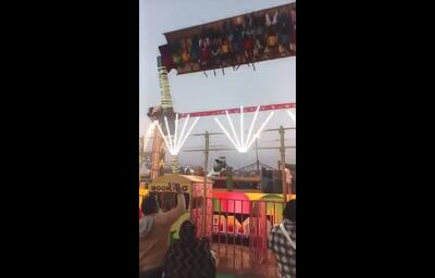  ‌سقوط وسیله بازی یک شهربازی در هند