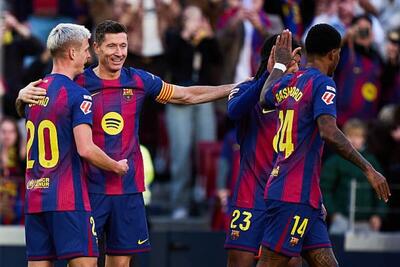  بارسلونا با سه گل از سد مایورکا گذشت؛ تثبیت صدرنشینی کاتالان‌ها در نیوکمپ