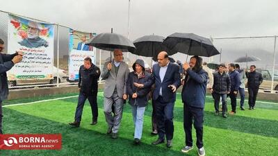  افتتاح زمین چمن و ۶ مدرسه در شهرستان هرسین