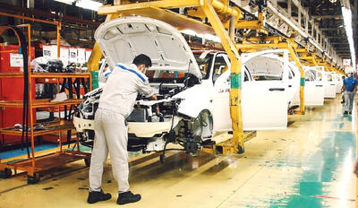  کاهش تولید خودرو در ۱۰ ماهه امسال