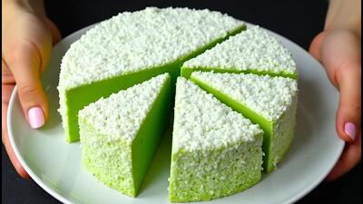  فقط شیر، سیب و موز! دسری سریع در ۵ دقیقه! بدون فر، بدون ژلاتین!