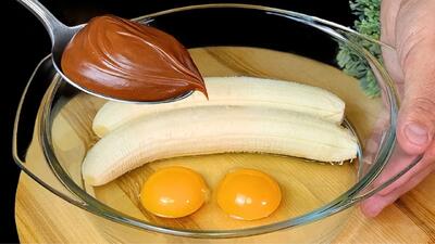  طرز تهیه یک دسر فوری و خوشمزه با موز و نوتلا !