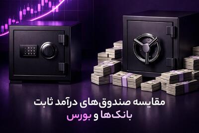  مقایسه صندوق‌ های درآمد ثابت بانک ها و بورس