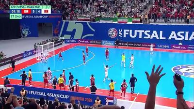  گل پنجم فوتسال ایران به اندونزی + ویدئو
