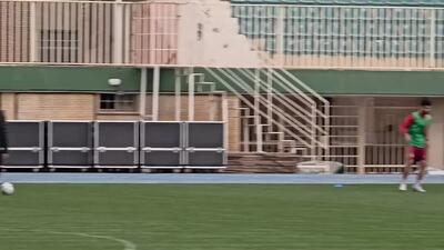  تمرین شاداب چادرملویی ها قبل از بازی با پیکان + ویدئو