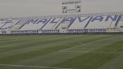  شرایط مطلوب چمن ورزشگاه قبل از تقابل دیدار ملوان و پرسپولیس