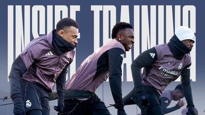  تمرین بدنسازی و گلزنی بازیکنان رئال مادرید برای تقابل با والنسیا