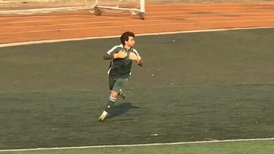  گلزنی دروازه بان آلومینیوم ب در وقت اضافه نیمه دوم مقابل عقاب در لیگ 3