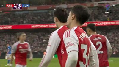  گل اول آرسنال به ساندرلند (مارتین زوبیمندی)