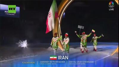  لحظه رژه کاروان ایران در المپیک زمستانی ۲۰۲۶ + ویدئو | ‌اهتزاز پرچم ایران در میلان