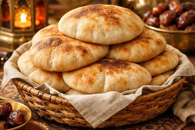  فوت‌وفن‌ تهیه نان عربی در ماهیتابه ؛ ویژه ماه رمضان