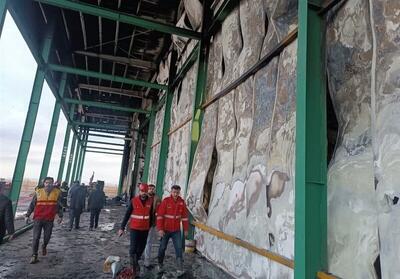  خسارت سنگین آتش‌سوزی به کارخانه فرآوری سیب زمینی اردبیل